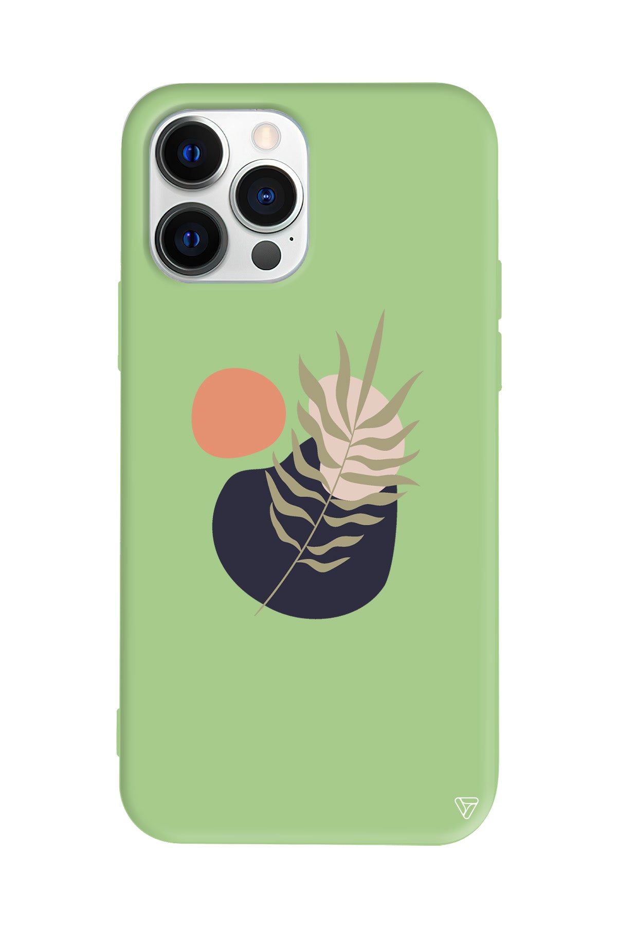 Botanik Lansman Model İçi Kadife Silikon Telefon Kılıfı