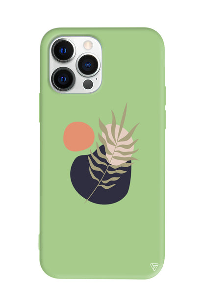 Botanik Lansman Model İçi Kadife Silikon Telefon Kılıfı