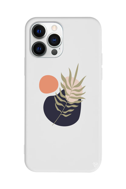 Botanik Lansman Model İçi Kadife Silikon Telefon Kılıfı