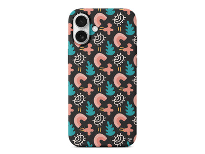 Abstract 7 Lansman Model İçi Kadife Silikon Telefon Kılıfı – Plus Serisine Özel