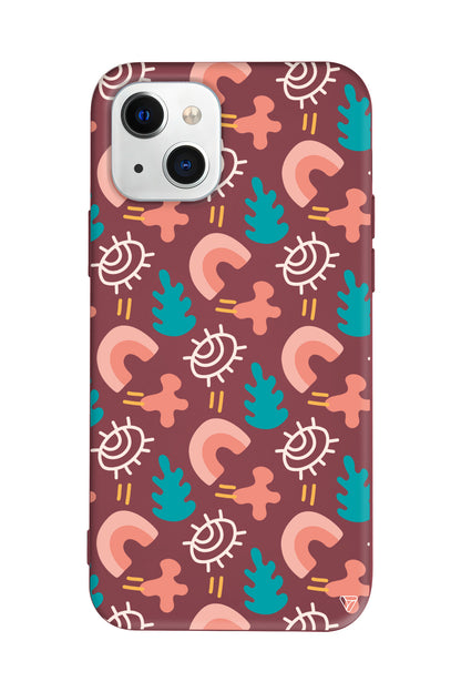 Abstract 7 Lansman Model İçi Kadife Silikon Telefon Kılıfı – Plus Serisine Özel