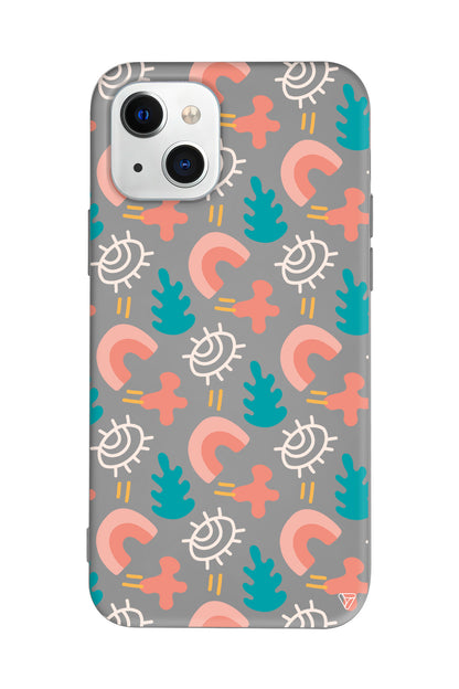 Abstract 7 Lansman Model İçi Kadife Silikon Telefon Kılıfı – Plus Serisine Özel