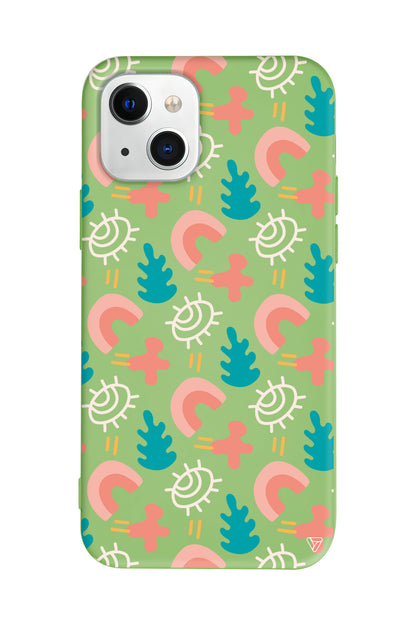 Abstract 7 Lansman Model İçi Kadife Silikon Telefon Kılıfı – Plus Serisine Özel