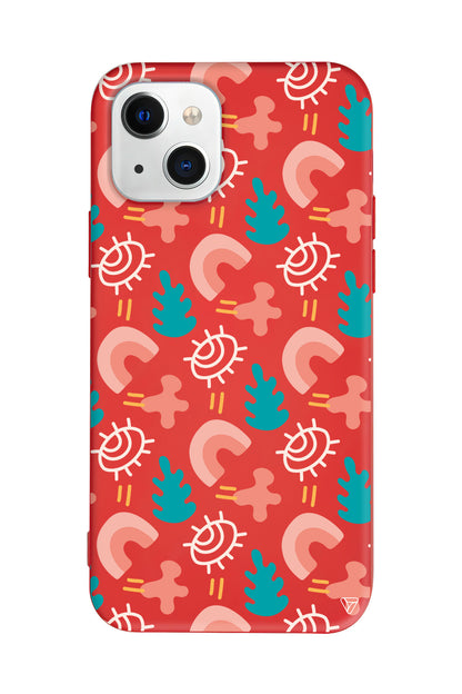 Abstract 7 Lansman Model İçi Kadife Silikon Telefon Kılıfı – Plus Serisine Özel