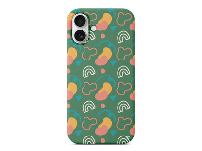 Abstract 8 Lansman Model İçi Kadife Silikon Telefon Kılıfı – Plus Serisine Özel