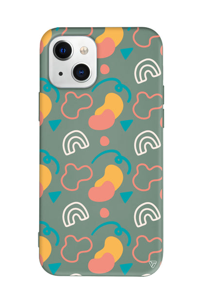 Abstract 8 Lansman Model İçi Kadife Silikon Telefon Kılıfı – Plus Serisine Özel