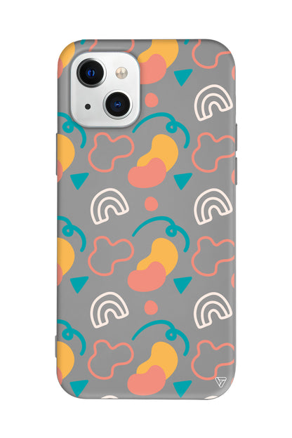 Abstract 8 Lansman Model İçi Kadife Silikon Telefon Kılıfı – Plus Serisine Özel