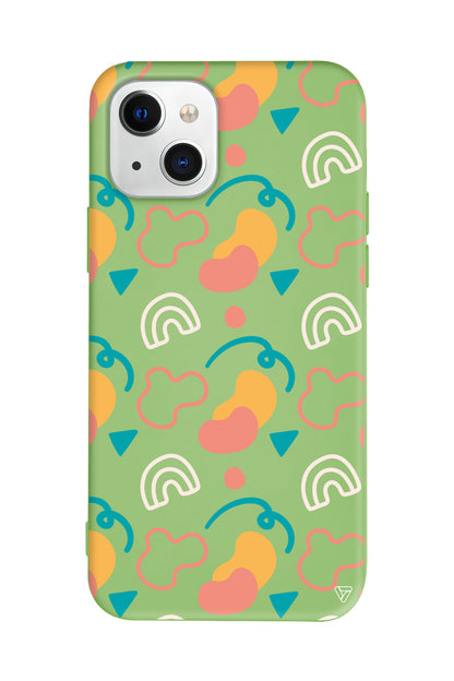 Abstract 8 Lansman Model İçi Kadife Silikon Telefon Kılıfı – Plus Serisine Özel