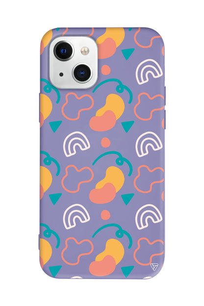 Abstract 8 Lansman Model İçi Kadife Silikon Telefon Kılıfı – Plus Serisine Özel