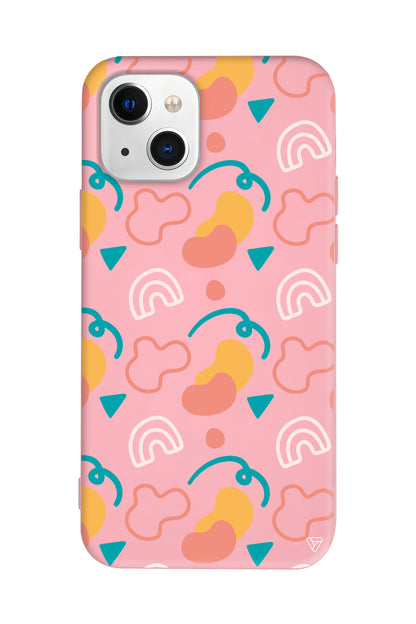 Abstract 8 Lansman Model İçi Kadife Silikon Telefon Kılıfı – Plus Serisine Özel