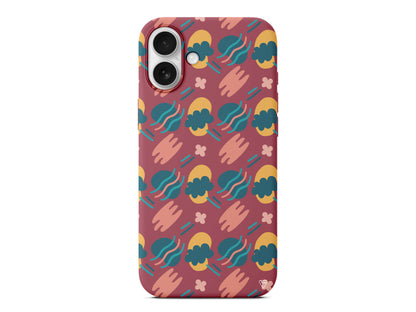 Abstract 9 Lansman Model İçi Kadife Silikon Telefon Kılıfı – Plus Serisine Özel