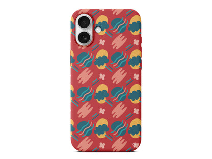 Abstract 9 Lansman Model İçi Kadife Silikon Telefon Kılıfı – Plus Serisine Özel