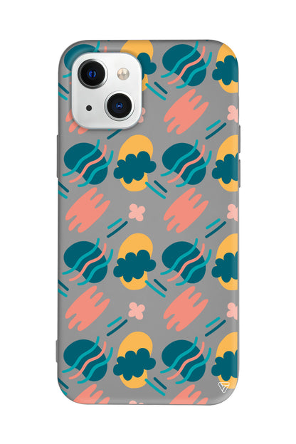 Abstract 9 Lansman Model İçi Kadife Silikon Telefon Kılıfı – Plus Serisine Özel