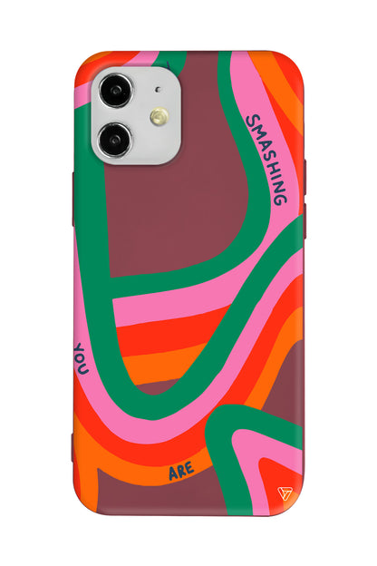 You are Colors Lansman Model İçi Kadife Silikon Telefon Kılıfı