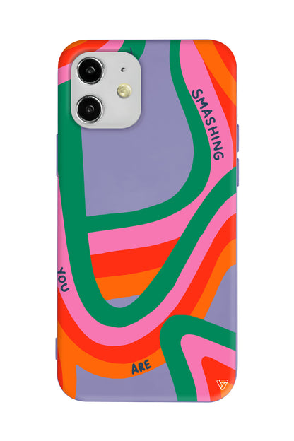 You are Colors Lansman Model İçi Kadife Silikon Telefon Kılıfı