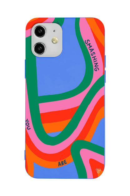 You are Colors Lansman Model İçi Kadife Silikon Telefon Kılıfı