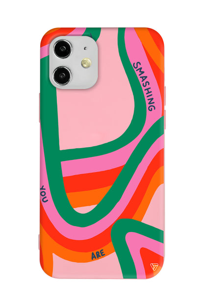 You are Colors Lansman Model İçi Kadife Silikon Telefon Kılıfı