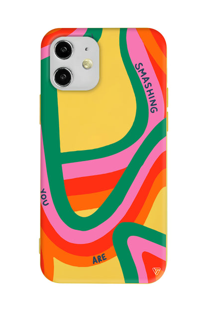 You are Colors Lansman Model İçi Kadife Silikon Telefon Kılıfı