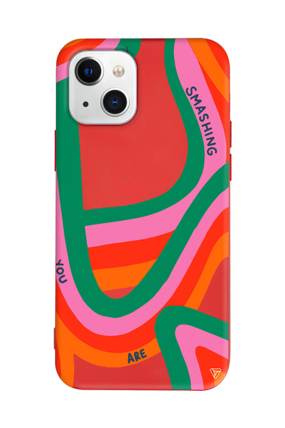 You are Colors Lansman Model İçi Kadife Silikon Telefon Kılıfı – Plus Serisine Özel