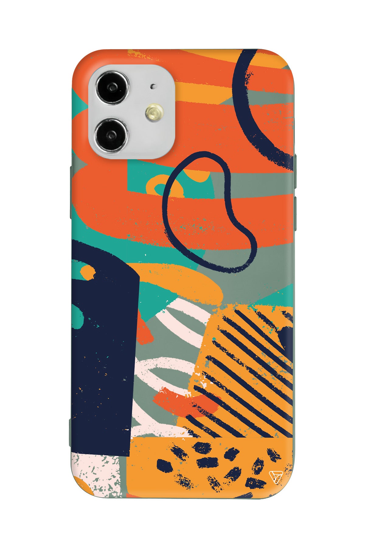 Turuncu Renkler Lansman Model İçi Kadife Silikon Telefon Kılıfı