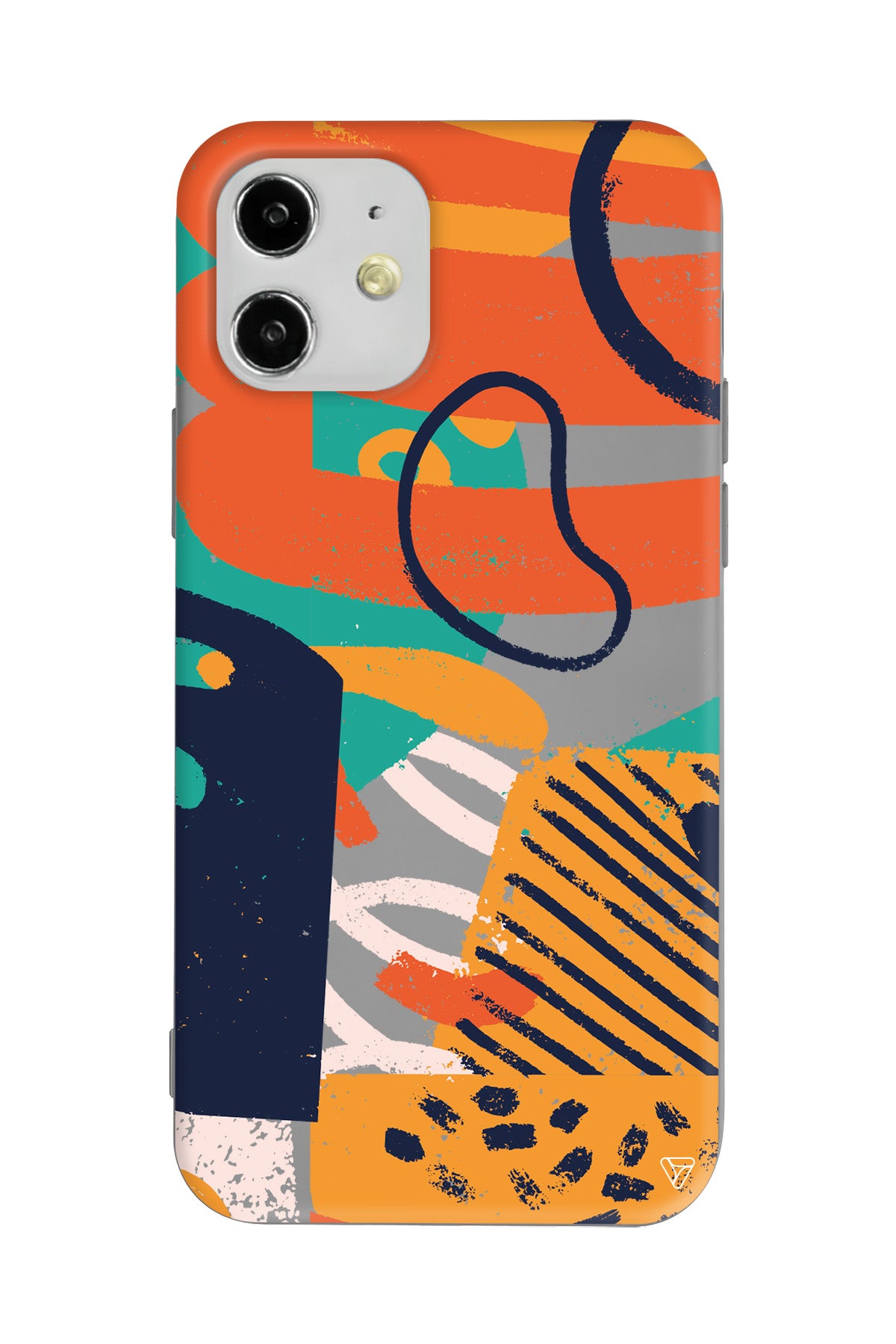 Turuncu Renkler Lansman Model İçi Kadife Silikon Telefon Kılıfı