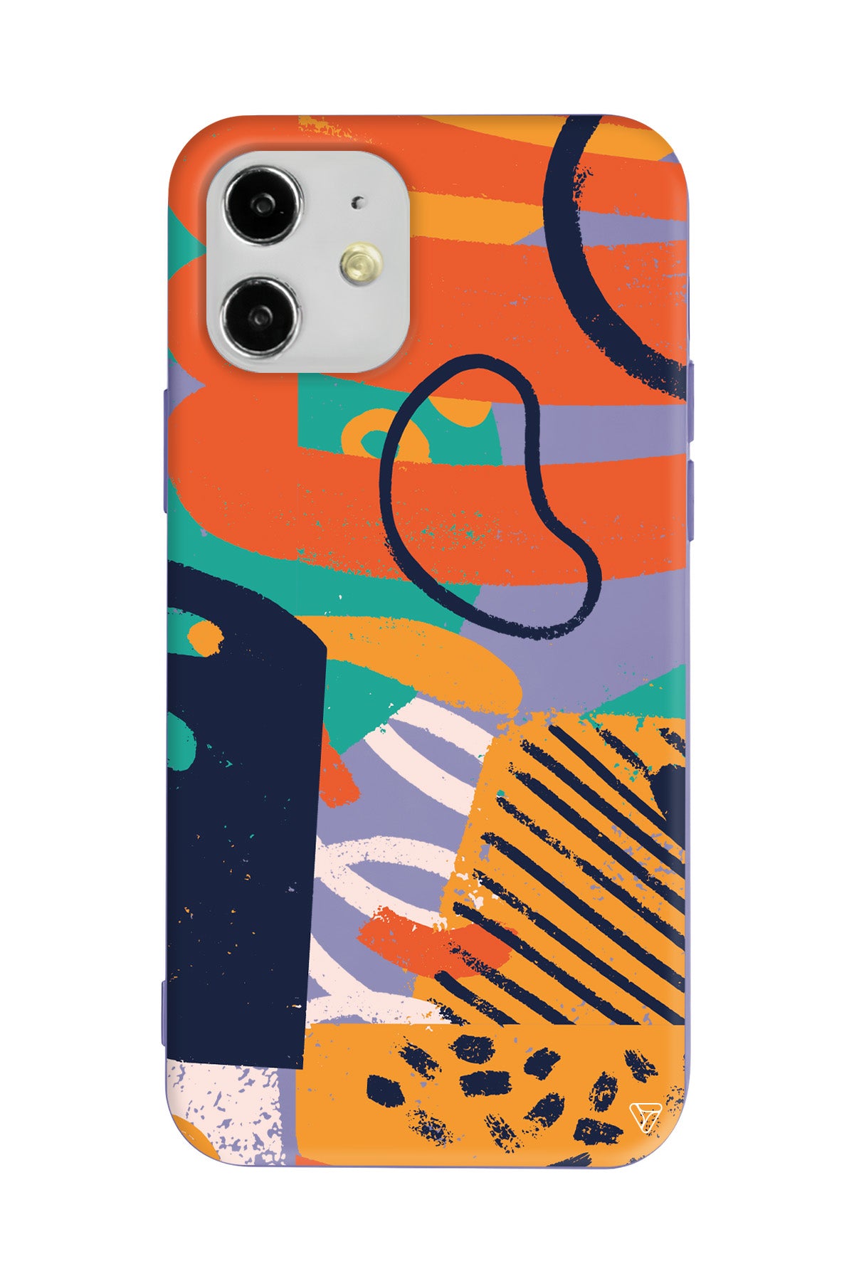 Turuncu Renkler Lansman Model İçi Kadife Silikon Telefon Kılıfı