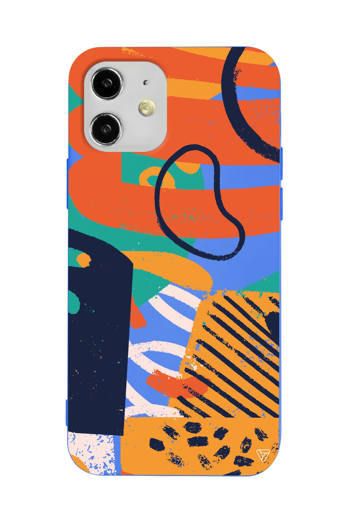 Turuncu Renkler Lansman Model İçi Kadife Silikon Telefon Kılıfı