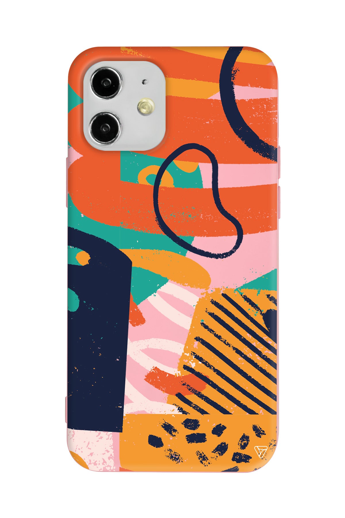 Turuncu Renkler Lansman Model İçi Kadife Silikon Telefon Kılıfı