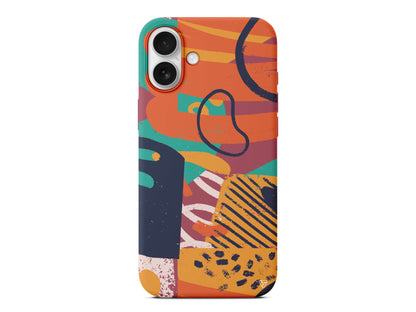 Turuncu Renkler Lansman Model İçi Kadife Silikon Telefon Kılıfı