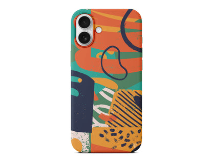 Turuncu Renkler Lansman Model İçi Kadife Silikon Telefon Kılıfı