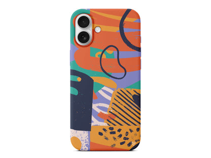 Turuncu Renkler Lansman Model İçi Kadife Silikon Telefon Kılıfı