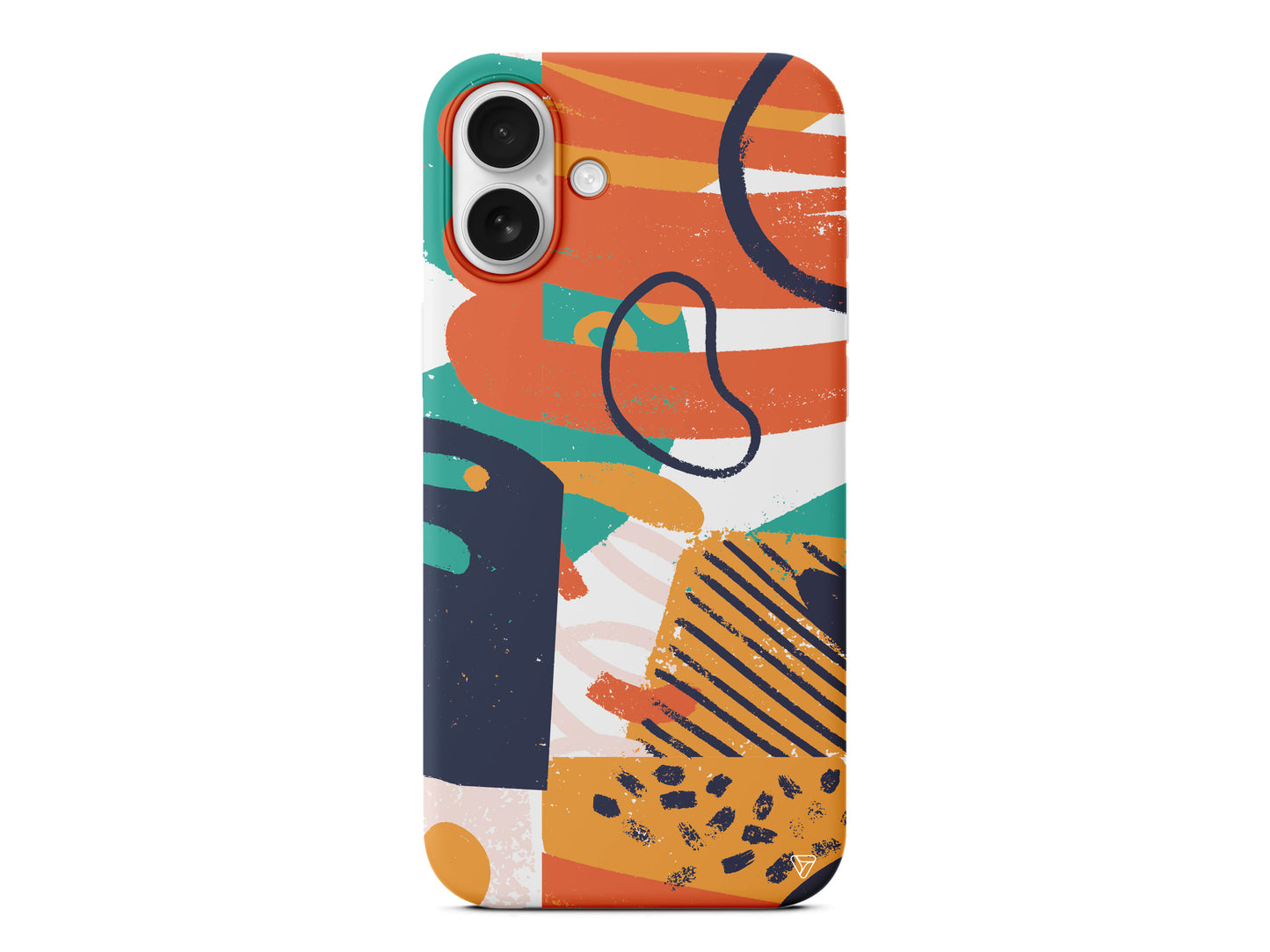 Turuncu Renkler Lansman Model İçi Kadife Silikon Telefon Kılıfı