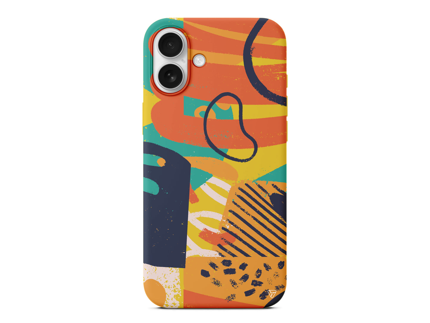 Turuncu Renkler Lansman Model İçi Kadife Silikon Telefon Kılıfı