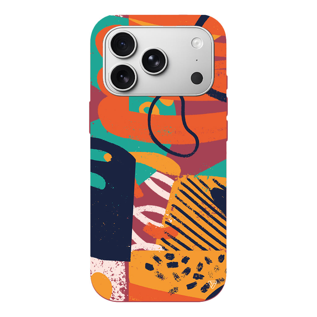 Turuncu Renkler Lansman Model İçi Kadife Silikon Telefon Kılıfı