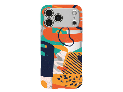 Turuncu Renkler Lansman Model İçi Kadife Silikon Telefon Kılıfı