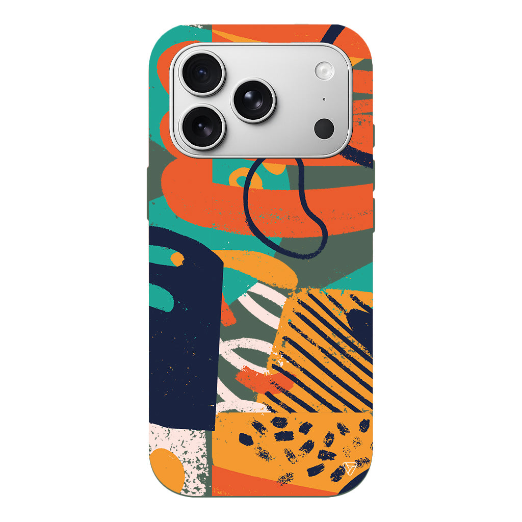 Turuncu Renkler Lansman Model İçi Kadife Silikon Telefon Kılıfı