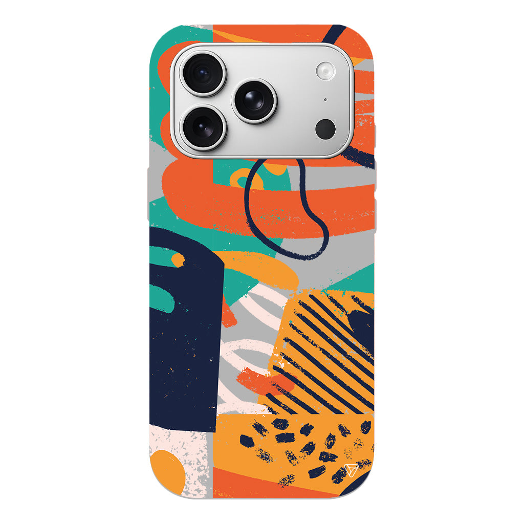 Turuncu Renkler Lansman Model İçi Kadife Silikon Telefon Kılıfı