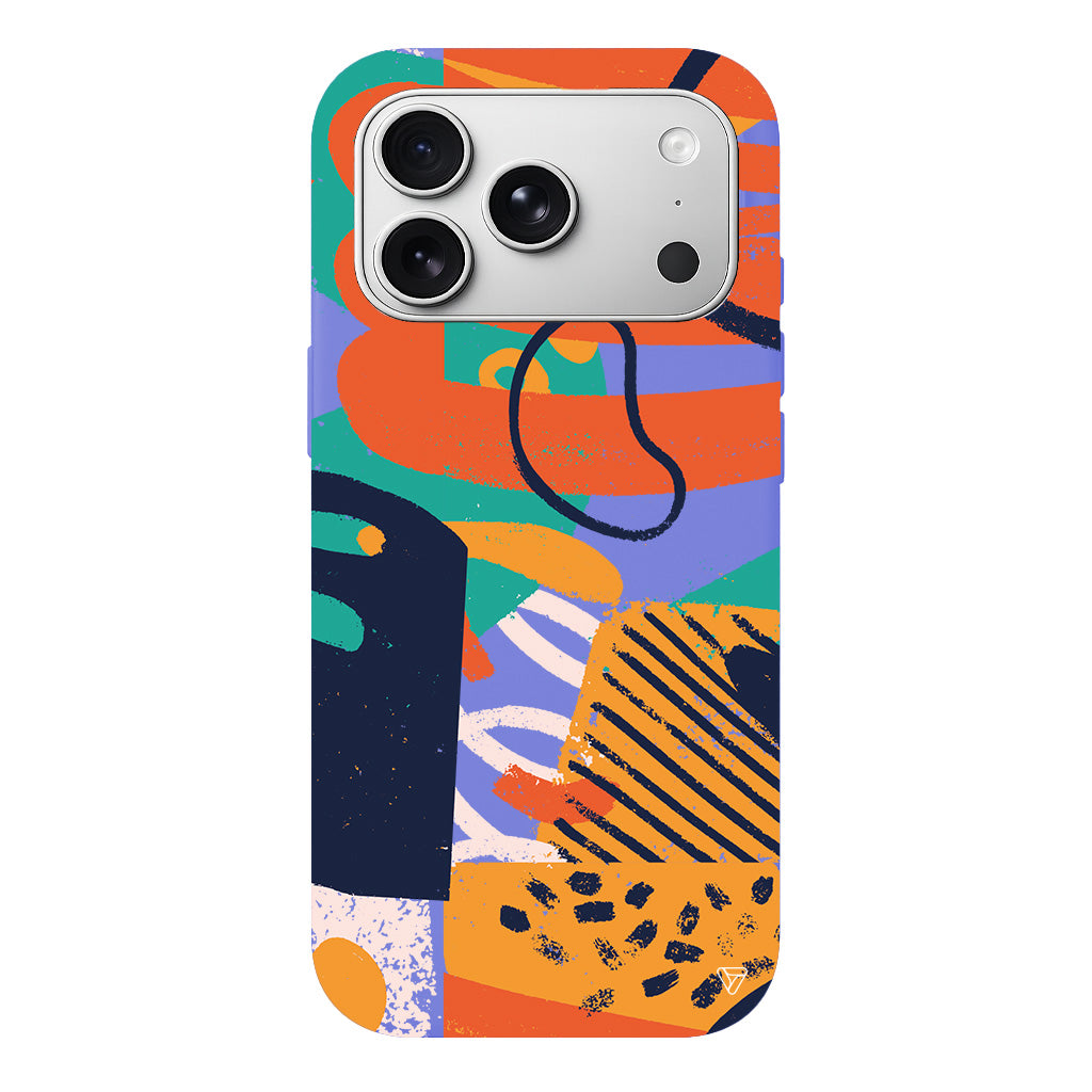 Turuncu Renkler Lansman Model İçi Kadife Silikon Telefon Kılıfı