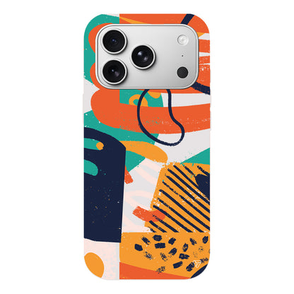 Turuncu Renkler Lansman Model İçi Kadife Silikon Telefon Kılıfı