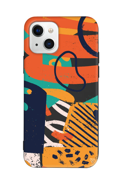 Turuncu Renkler Lansman Model İçi Kadife Silikon Telefon Kılıfı – Plus Serisine Özel