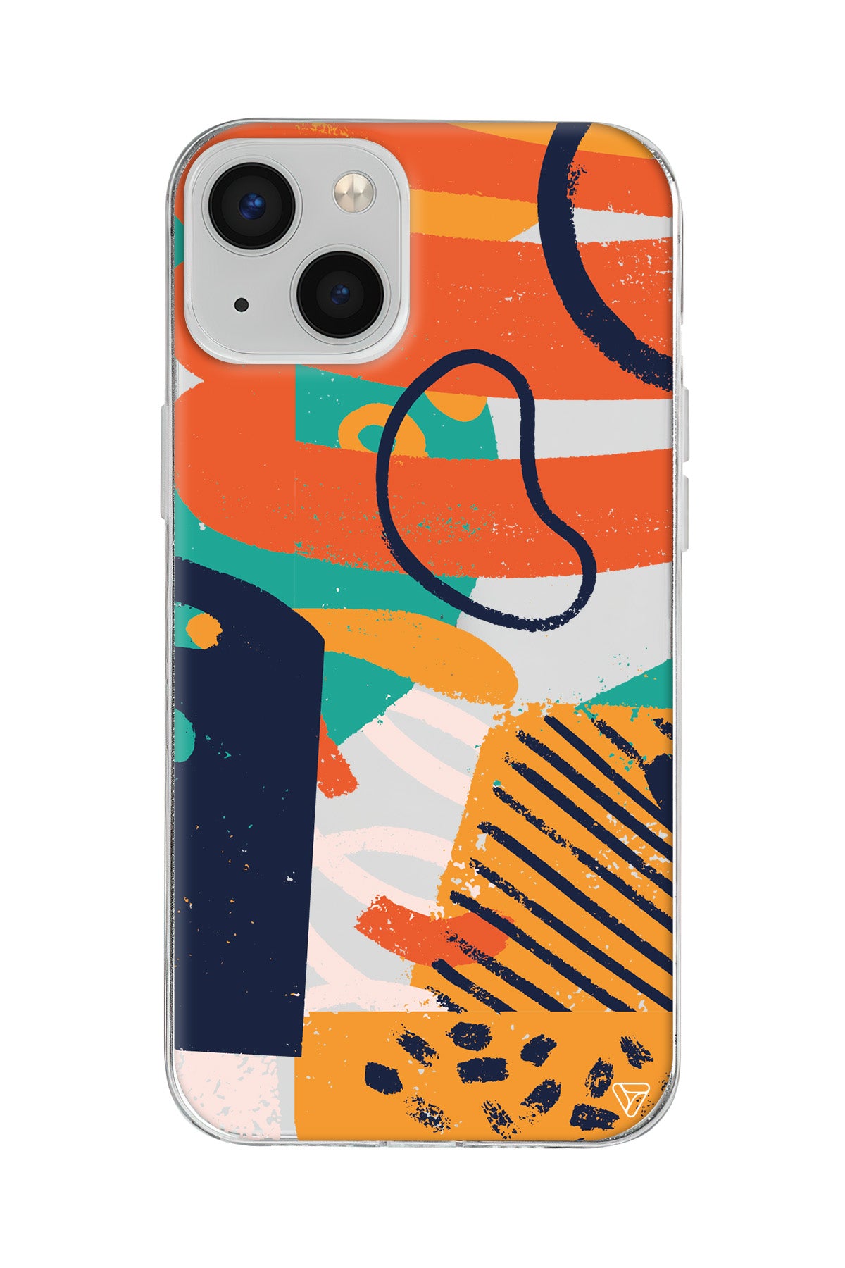 Turuncu Renkler Lansman Model İçi Kadife Silikon Telefon Kılıfı