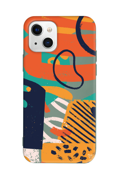 Turuncu Renkler Lansman Model İçi Kadife Silikon Telefon Kılıfı – Plus Serisine Özel