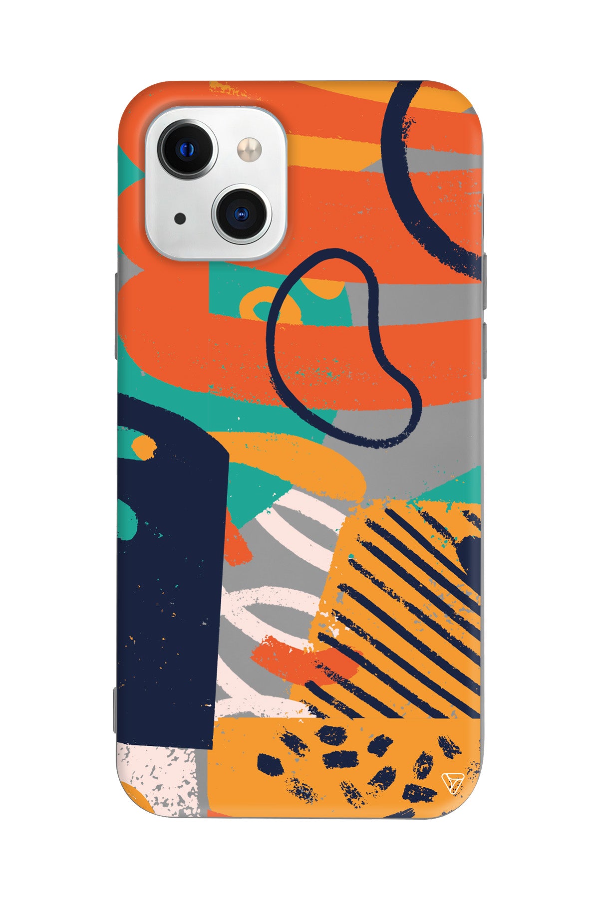 Turuncu Renkler Lansman Model İçi Kadife Silikon Telefon Kılıfı