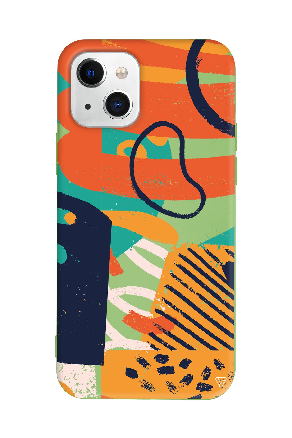 Turuncu Renkler Lansman Model İçi Kadife Silikon Telefon Kılıfı