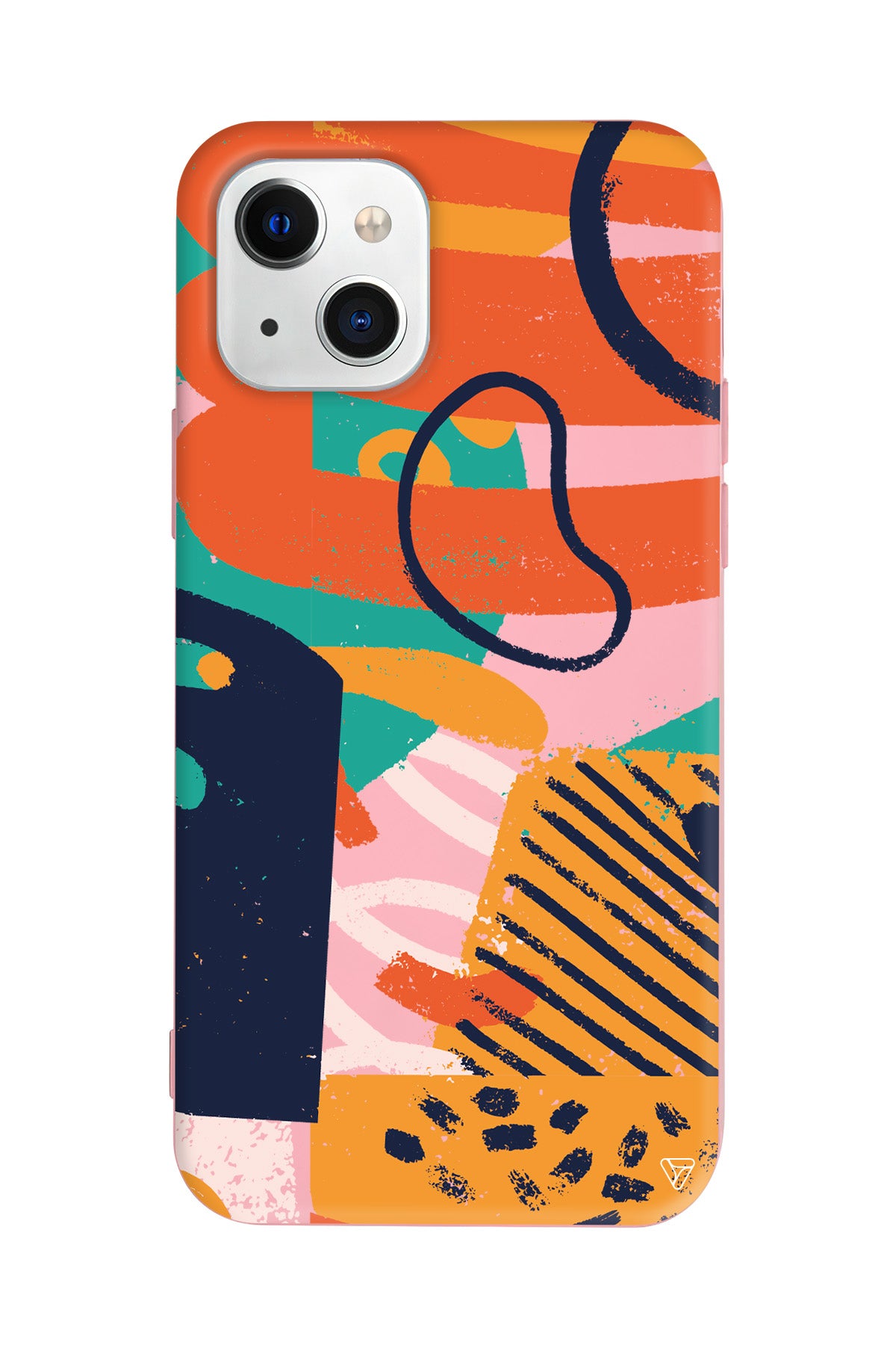 Turuncu Renkler Lansman Model İçi Kadife Silikon Telefon Kılıfı