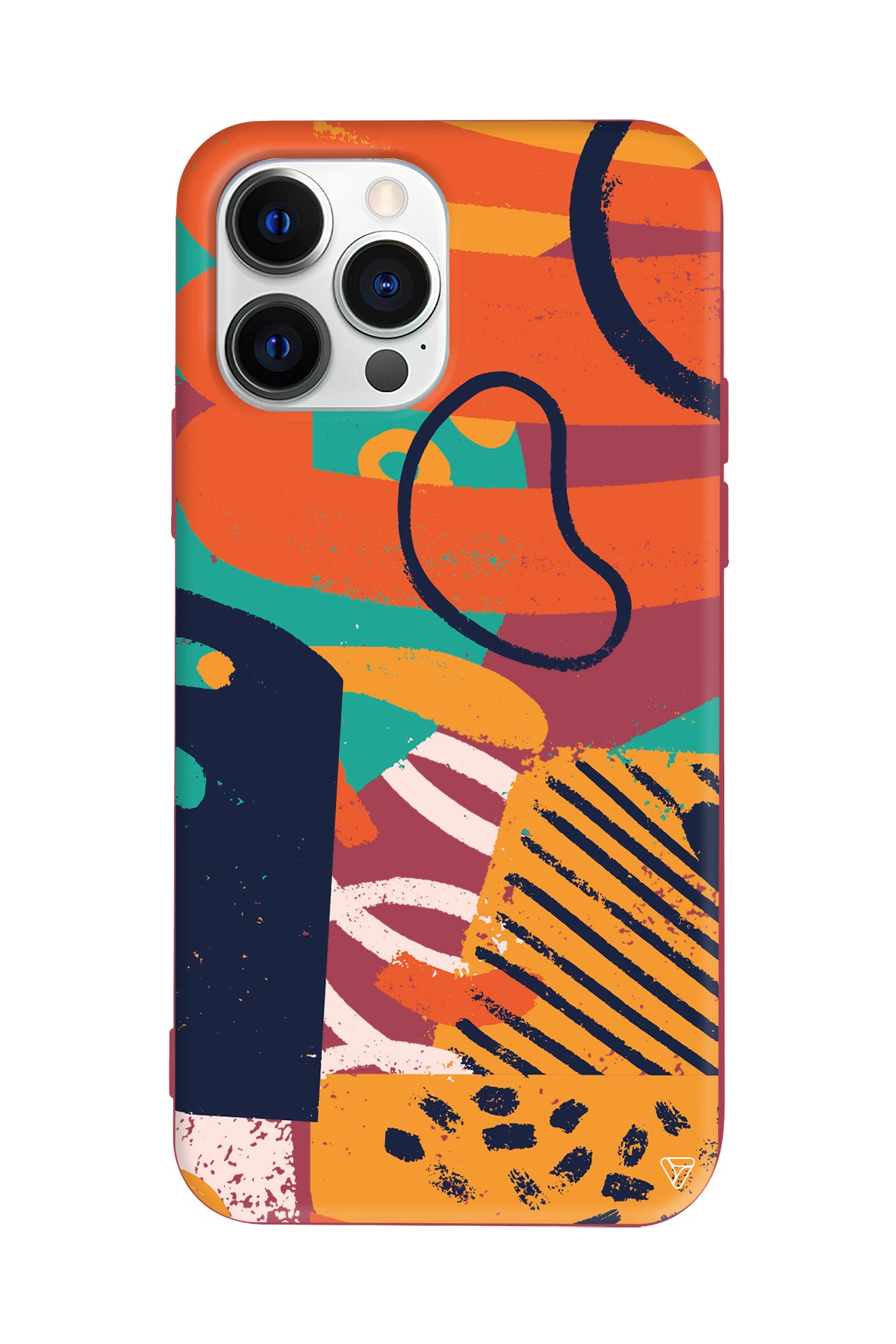 Turuncu Renkler Lansman Model İçi Kadife Silikon Telefon Kılıfı