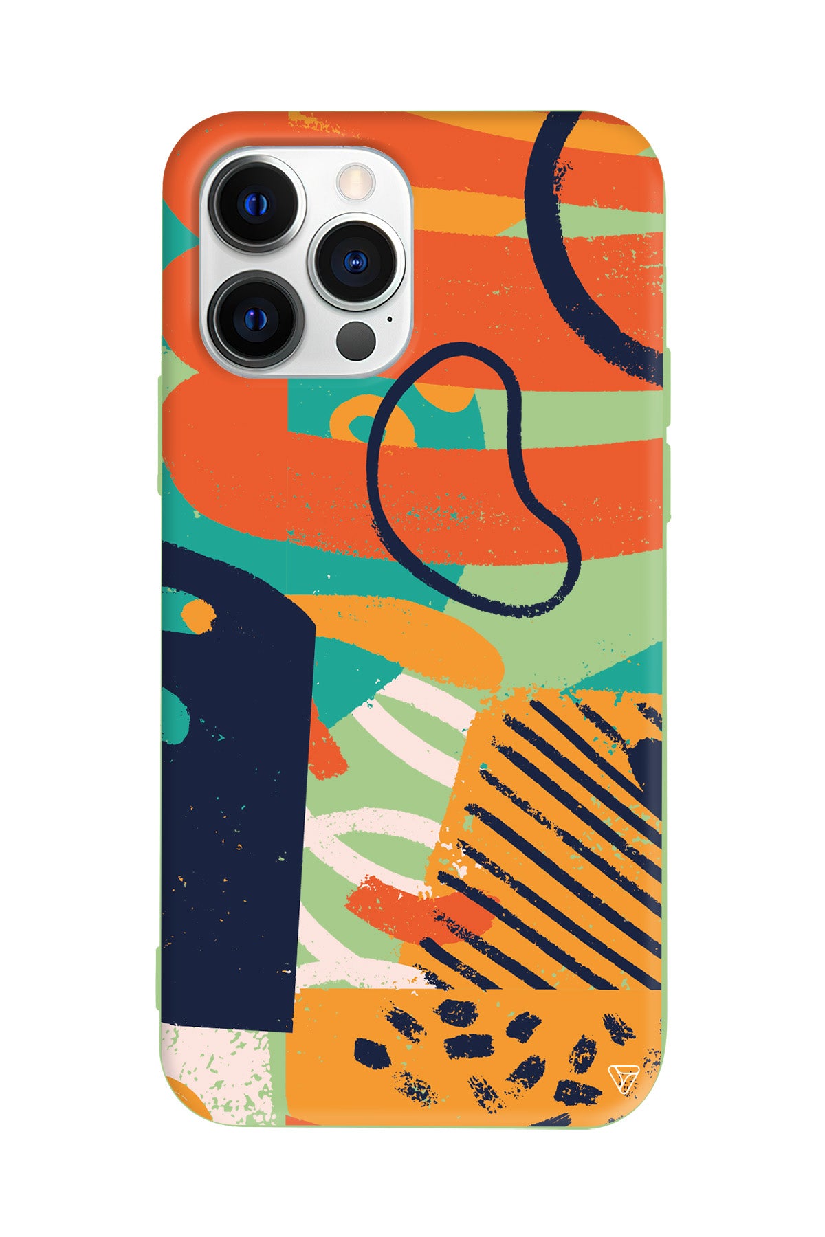 Turuncu Renkler Lansman Model İçi Kadife Silikon Telefon Kılıfı