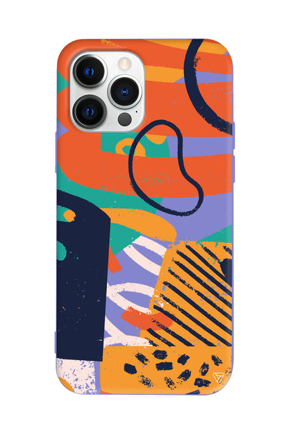 Turuncu Renkler Lansman Model İçi Kadife Silikon Telefon Kılıfı