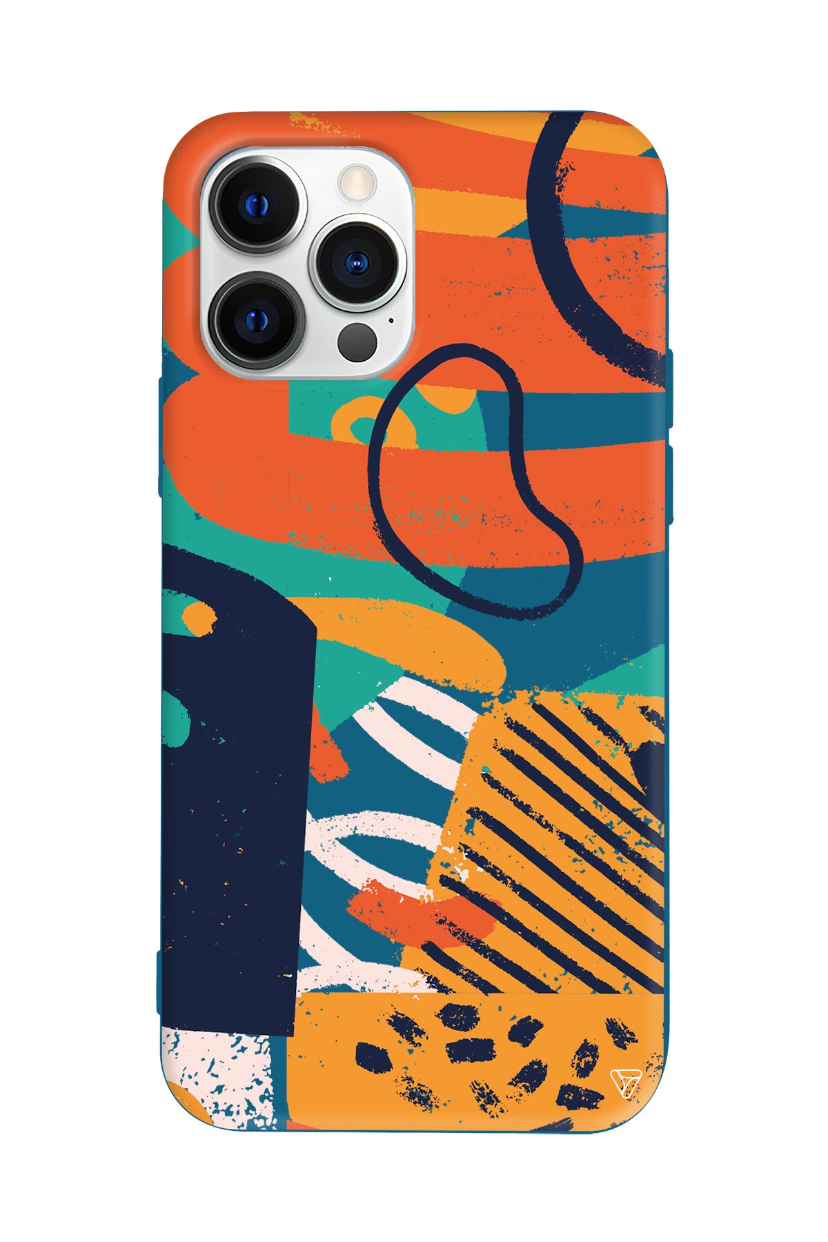 Turuncu Renkler Lansman Model İçi Kadife Silikon Telefon Kılıfı