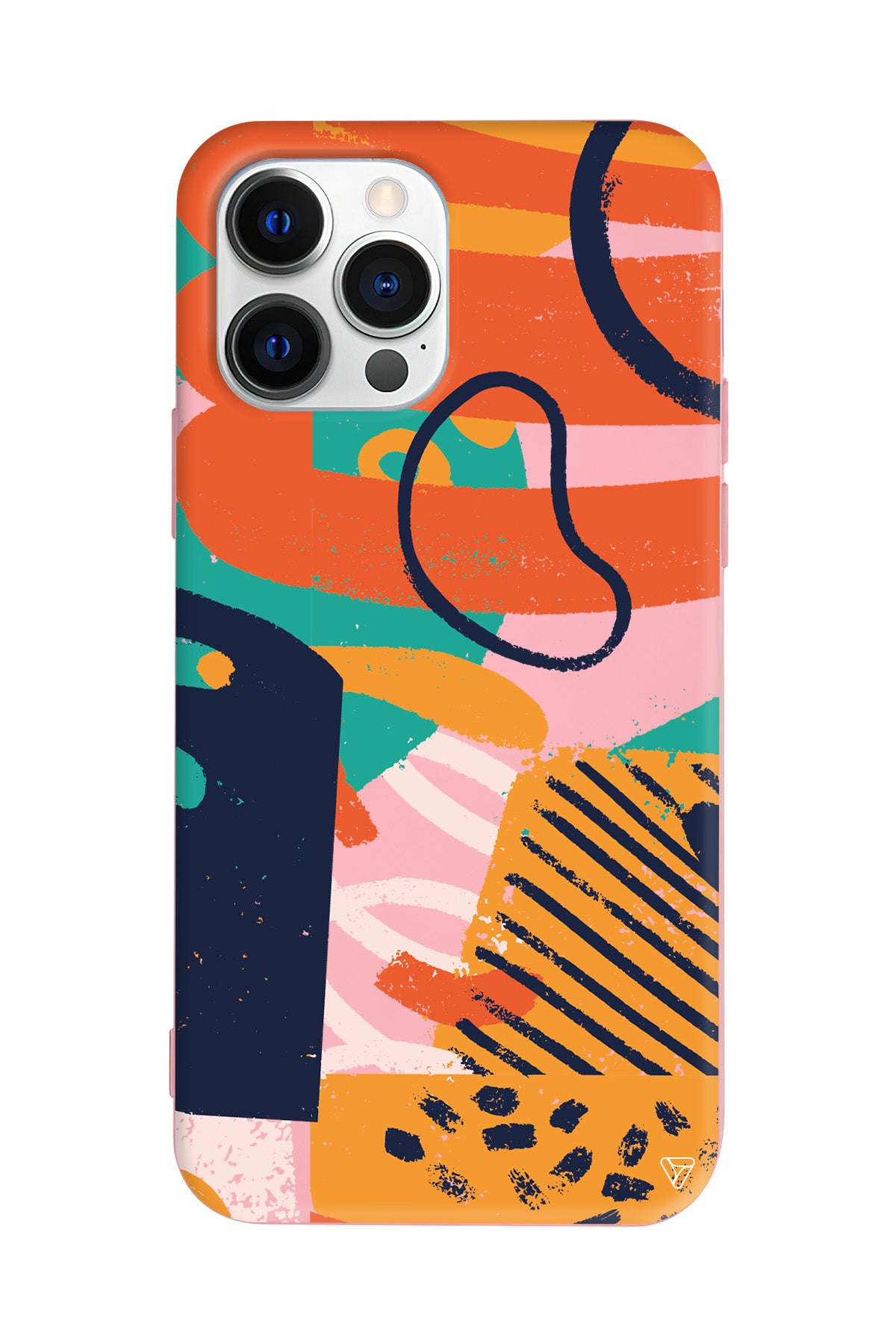 Turuncu Renkler Lansman Model İçi Kadife Silikon Telefon Kılıfı